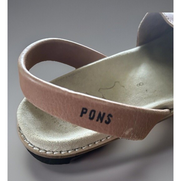 PONS Avarcas In Atomic Brown Sandals Classic Style Slip On Size 8 - Picture 4 of 7